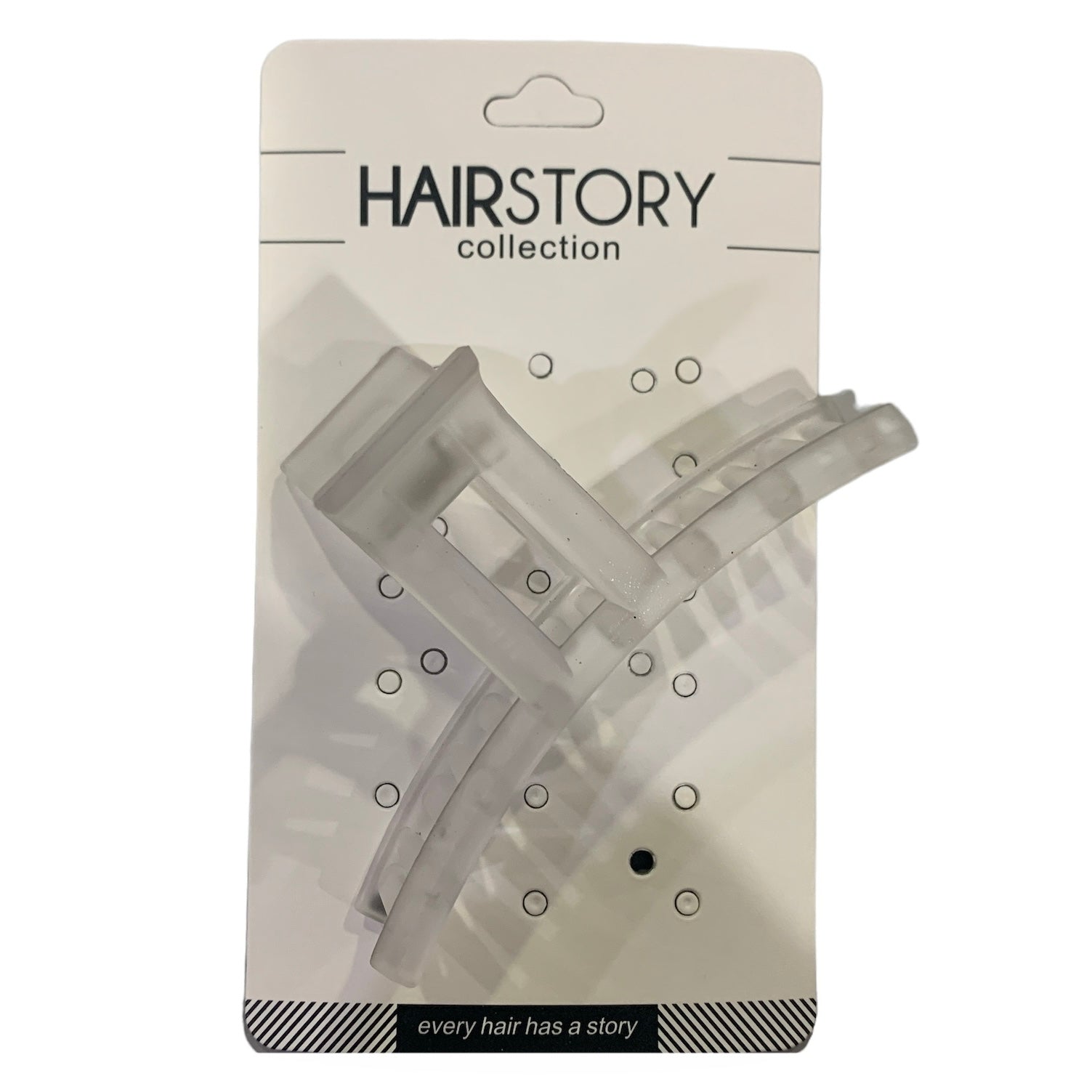 HAIRSTORY FROSTED Basic Large T Hair Claw Clamp Clip - D557