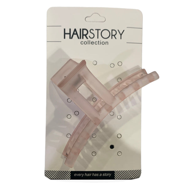 HAIRSTORY FROSTED Basic Large T Hair Claw Clamp Clip - D557