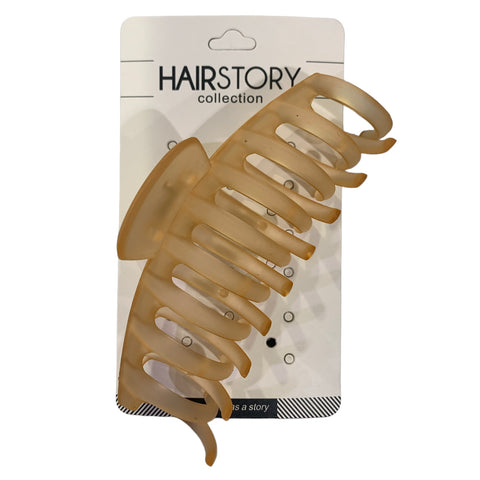 HAIRSTORY FROSTED Jumbo Hair Claw Clamp Clip - D651