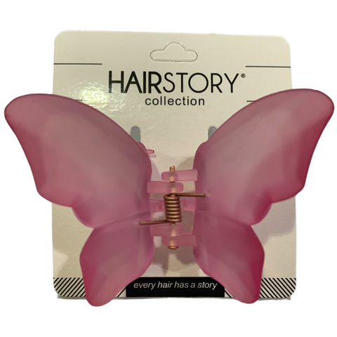 HAIRSTORY FROSTED Butterfly Hair Claw Clamp Clip - MR3540