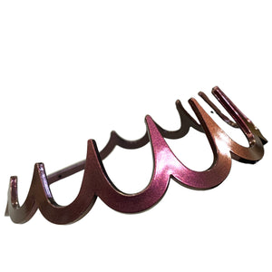 HAIRSTORY Iridescent  Wide  Shark Tooth Headband - T067