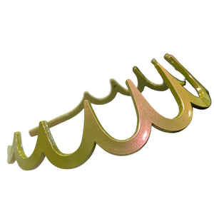 HAIRSTORY Iridescent  Wide  Shark Tooth Headband - T067