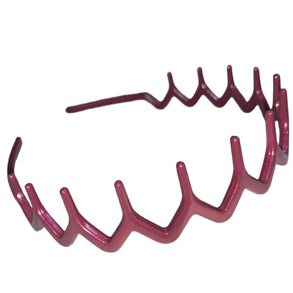 HAIRSTORY Iridescent Zigzag Shark Tooth Headband - T023