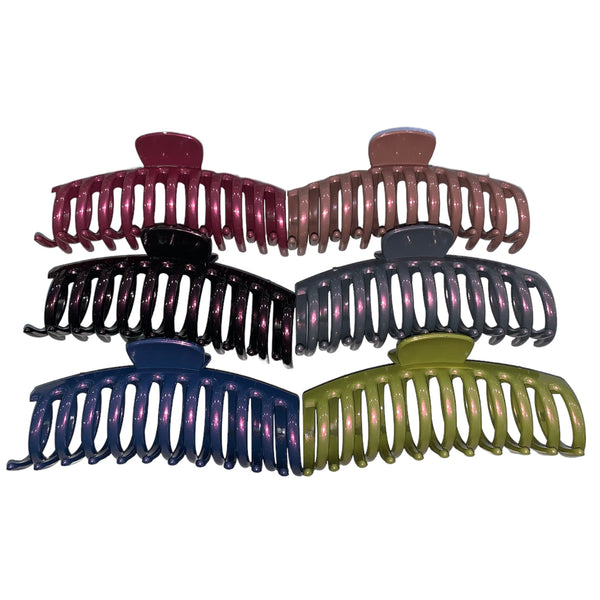 HAIRSTORY Iridescent Jumbo Big Claw Hair Clamp Clip - D651