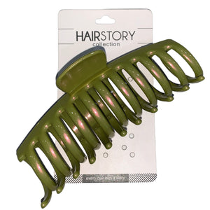 HAIRSTORY Iridescent Jumbo Big Claw Hair Clamp Clip - D651