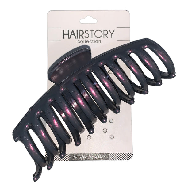 HAIRSTORY Iridescent Jumbo Big Claw Hair Clamp Clip - D651