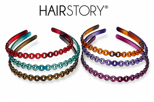 HAIRSTORY T084 France Multi-Color Chain Link Headband