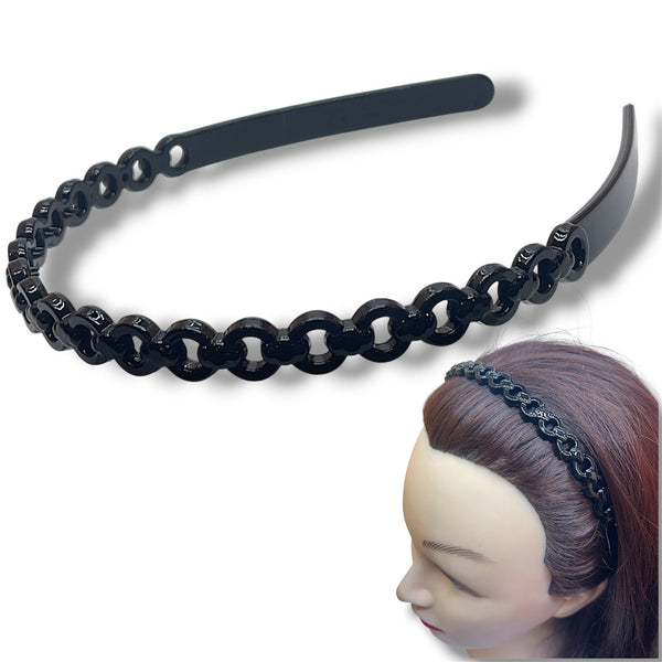 HAIRSTORY 4152-Y4158 Black Collection Multi-Design Headbands