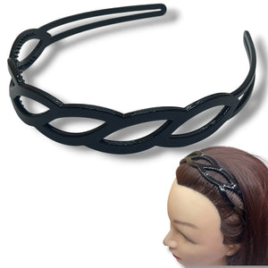 HAIRSTORY 4152-Y4158 Black Collection Multi-Design Headbands