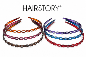 HAIRSTORY Y4085 France Multi-Color Oval Link Headband