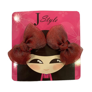 HAIRSTORY Organza Silk Bow Knot Pin Curl Clip (A2)