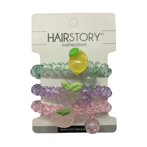 HAIRSTORY Telephone Wire Spiral Coil Pony Hair Tie (#23)