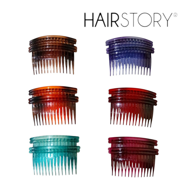 HAIRSTORY Y3034/A008 Basic Small Double Line Side Comb
