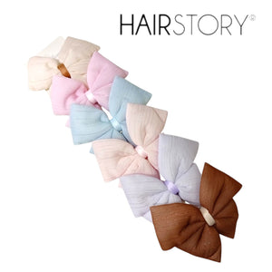 HAIRSTORY Bow Shimmer Silver Details