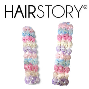 HAIRSTORY 001-BS Cute Pastel Bow Sequin Hair Clip