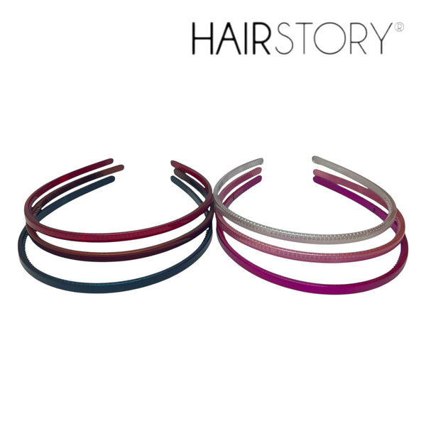 HAIRSTORY Chrome Plain Thin Head Band