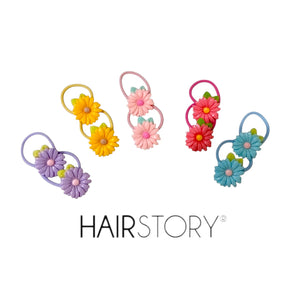HAIRSTORY Pastel Daisy Charm Hair Tie