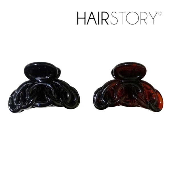HAIRSTORY Black and Brown Collection Tiny Clamp