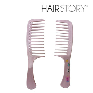 HAIRSTORY Wide Tooth Comb Printed Random Color