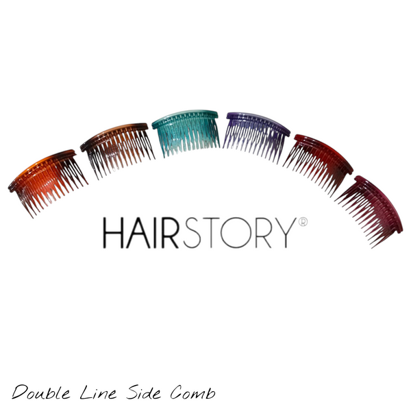 HAIRSTORY Y3034/A008 Basic Small Double Line Side Comb