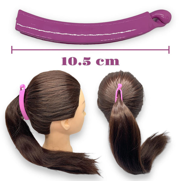 HAIRSTORY Sorbet Plain Banana Hair Clamp-B107