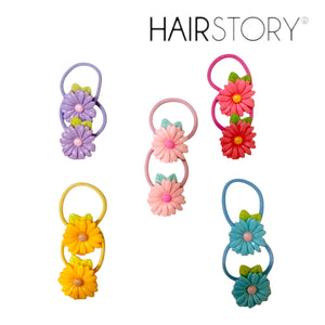 HAIRSTORY Pastel Daisy Charm Hair Tie