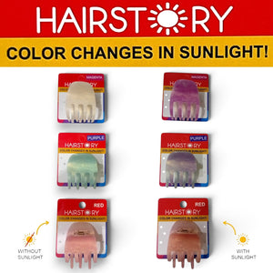 HAIRSTORY CCAH-011 Sun UV Color Changing Acrylic Claw Clamp