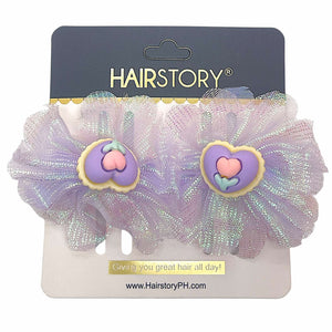 HAIRSTORY Sweet Pastel Organza Fabric Character Hair Clip