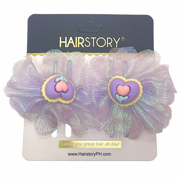 HAIRSTORY Sweet Pastel Organza Fabric Character Hair Clip
