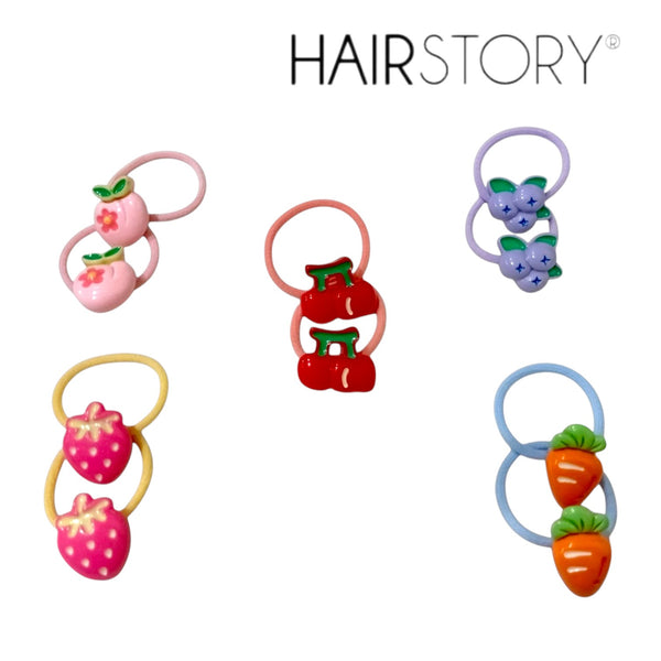 HAIRSTORY Cute Fruit/Vegetable Garden Hair Ties