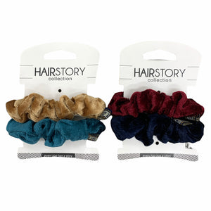 HAIRSTORY (#77L-#77S) Velvet Scrunchies (Pack of 2 pcs)