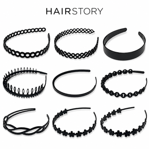 HAIRSTORY 4152-Y4158 Black Collection Multi-Design Headbands