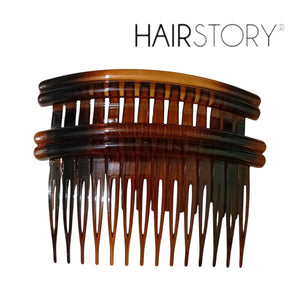 HAIRSTORY Y3034/A008 Basic Small Double Line Side Comb