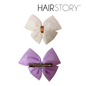 HAIRSTORY Bow Shimmer Silver Details