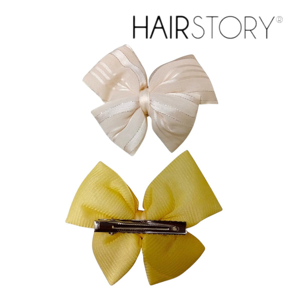 HAIRSTORY Bow Shimmer Silver Details