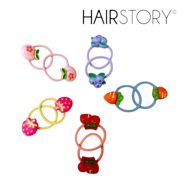 HAIRSTORY Cute Fruit/Vegetable Garden Hair Ties