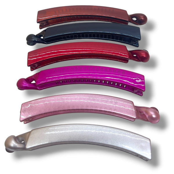 HAIRSTORY CHROME Plain Banana Clamp Clip