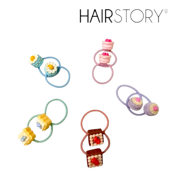 HAIRSTORY Cute Cake & Pastry Hair Ties