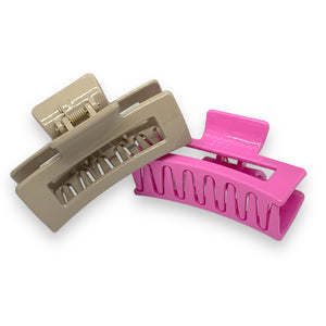 HAIRSTORY SORBET Rectangular Hair Claw Clamp Clip D688