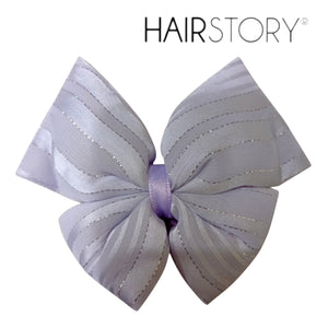 HAIRSTORY Bow Shimmer Silver Details