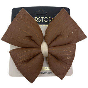 HAIRSTORY Bow Shimmer Silver Details