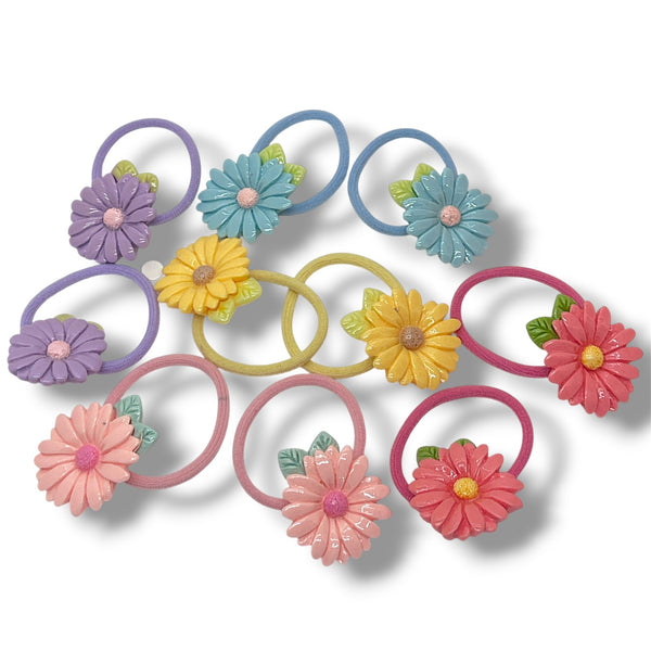 HAIRSTORY Pastel Daisy Charm Hair Tie