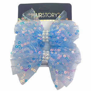 HAIRSTORY Sparkle Sequin Bow Hair Clips
