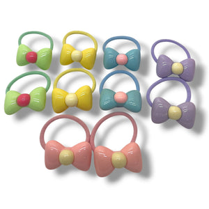 HAIRSTORY Pastel Hair Tie W/ Ribbon Charm