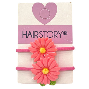 HAIRSTORY Pastel Daisy Charm Hair Tie