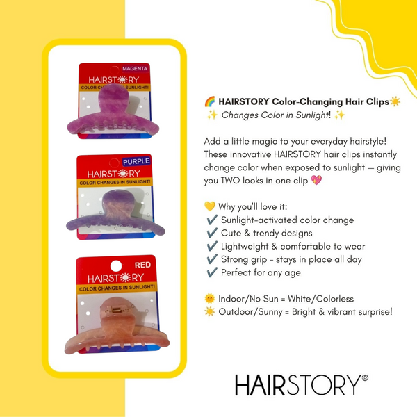 HAIRSTORY CCAH-009 Sun UV Color Changing Acrylic Small Arch 9cm