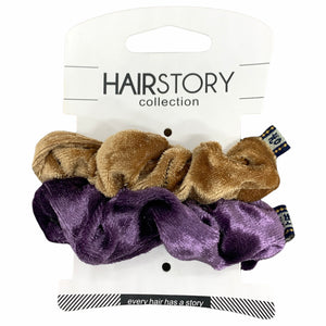 HAIRSTORY (#77L-#77S) Velvet Scrunchies (Pack of 2 pcs)