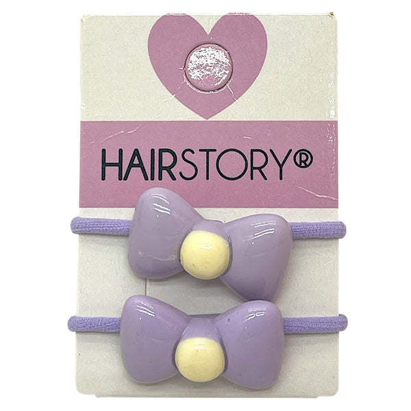 HAIRSTORY Pastel Hair Tie W/ Ribbon Charm