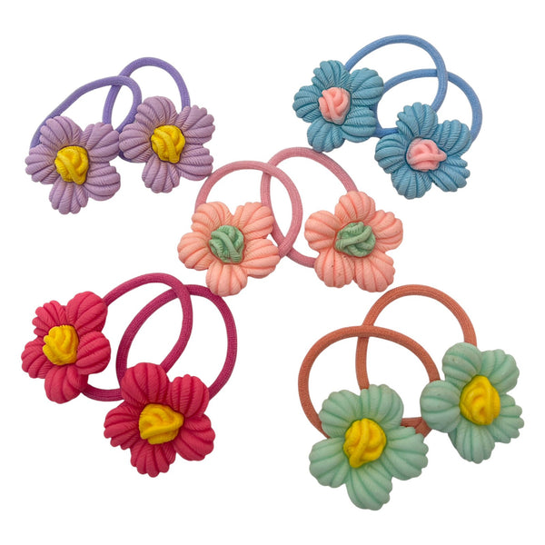 HAIRSTORY Blooming Flower Hair Ties