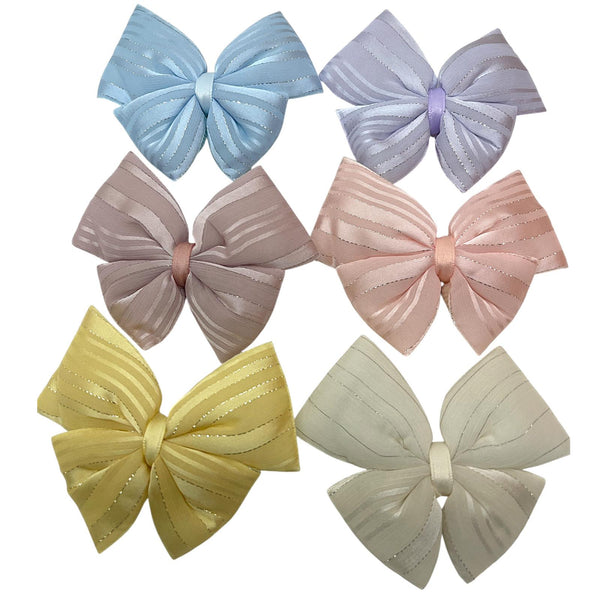 HAIRSTORY Bow Shimmer Silver Details